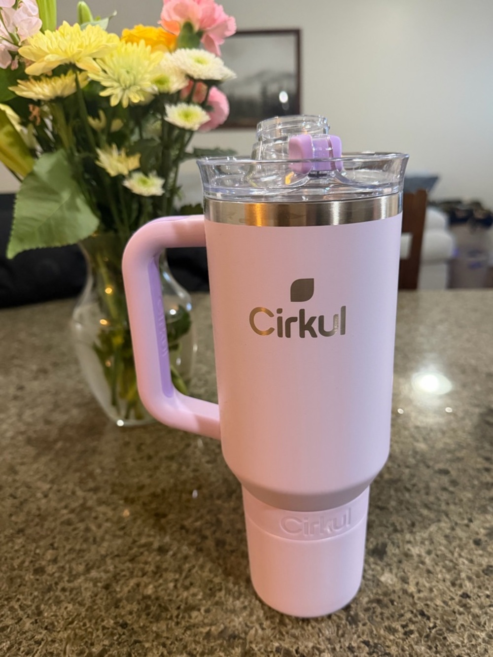 Cirkul Light Purple Insulated Travel Mug with Handle